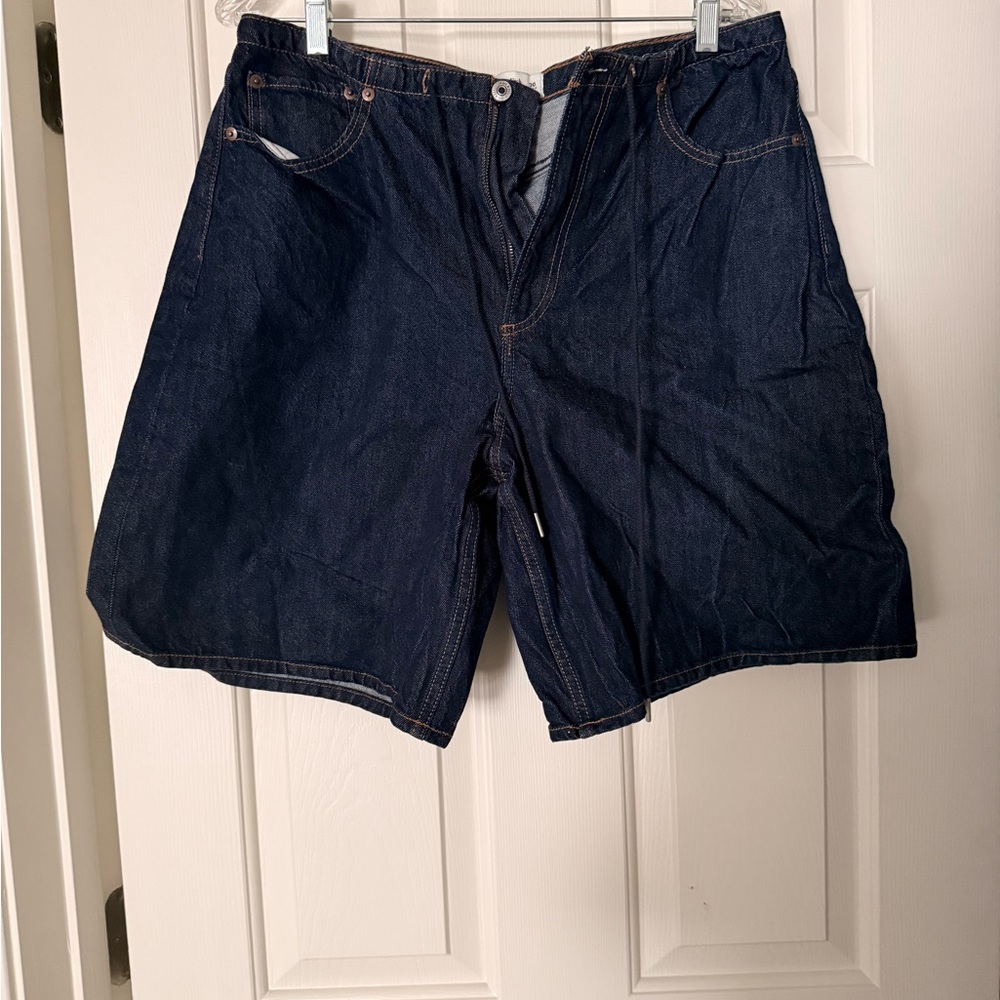 Abercrombie & Fitch Dark Indigo Denim Shorts